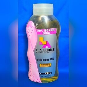 NEW LA Looks Styling Mega Mega Hold Rock Hard Spiking Hair Gel HUGE 30oz Bonus!
